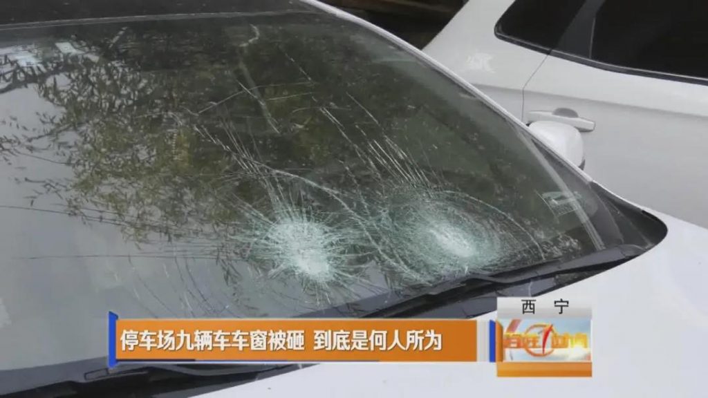 太猖狂！光天化日，西宁一停车场内9辆车被砸……